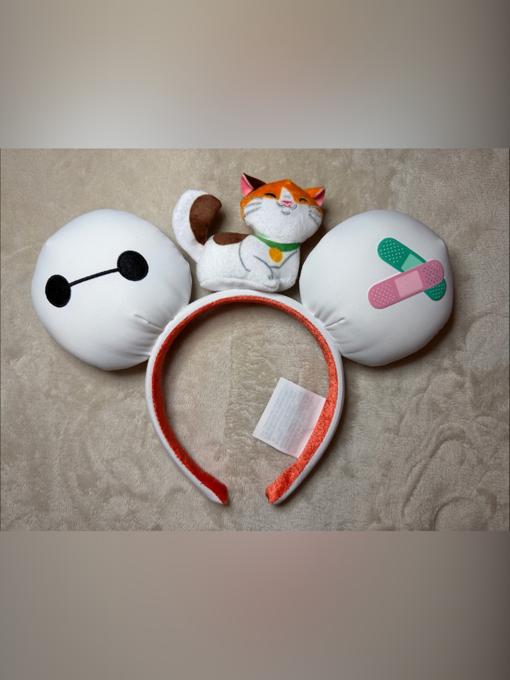 Disney Baymax Mochi Cat Ear Headband White Big Hero 6 Unisex